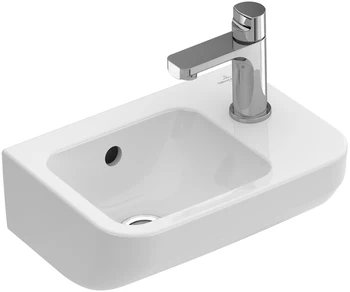 Villeroy & Boch 43733601 Villeroy & Boch Omnia Architectura handenwasser 360 x 260 mm - wit - met kraangat rechts - met overloop