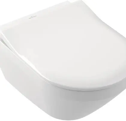 Villeroy & Boch 4616CS01 Villeroy&Boch Architectura hangtoilet PACK TwistFlush E (hangtoilet+ exclusieve zitting met softclose) zonder spoelrand 370 x 530 mm - verborgen bevestiging - wit
