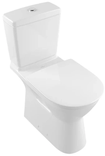 Villeroy & Boch ViCare verhoogd staand toilet PACK (onderpot + spoelbak + zitting) uitgang H - wit - B360xD710 mm 4620H701