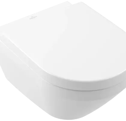 Villeroy & Boch 4694CL01 Villeroy & Boch Architectura hangtoilet PACK TwistFlush (hangtoilet + zitting met softclose) 370 x 530 mm - zonder spoelrand - wit - verborgen bevestiging