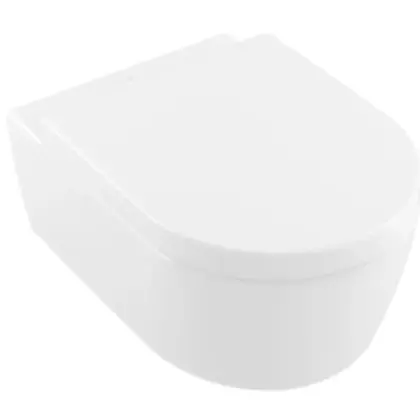 Villeroy & Boch 5656HRRW Villeroy & Boch Avento hangtoilet PACK DirectFlush (Hangtoilet+ zitting met softclose) zonder spoelrand - wit mat - B370xD530 mm