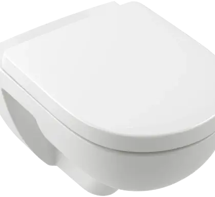 Villeroy & Boch 5660CL01 Villeroy & Boch O.novo hangtoilet PACK TwistFlush (Hangtoilet + zitting met softclose) zonder spoelrand - wit