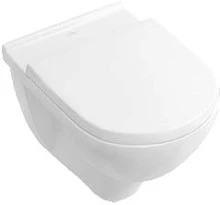Villeroy & Boch 5660H101 Villeroy & Boch O.Novo hangtoilet PACK (Hangtoilet + zitting met softclose) - wit - B360xD540 mm