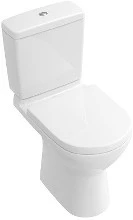 Villeroy & Boch 5661T301 Villeroy & Boch O.Novo staand toilet PACK (onderpot + spoelbak + zitting met softclose) uitgang H - wit - B360xD680 mm