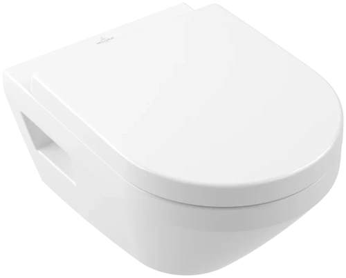 Villeroy & Boch 5684CL01 Villeroy & Boch Architectura hangtoilet PACK TwistFlush (hangtoilet + zitting met softclose) 370 x 530 mm - zonder spoelrand - wit