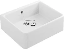 Villeroy & Boch 63220001 Villeroy & Boch O.Novo opbouwspoeltafel 1 bak 595 x 500 x 200 mm - porcelein - wit alpine - met overloop