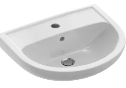 Villeroy & Boch 7S115501 Villeroy & Boch Saval Pro wastafel 550 x 435 mm - wit - met kraangat - met overloop
