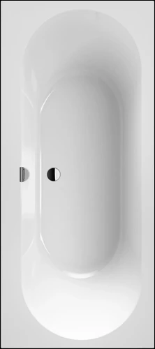 Villeroy & Boch Oberon 2.0 bad quaryl 1700 x 750 mm - wit - met poten UBQ170OBR2DV-01