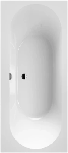 Villeroy & Boch Oberon 2.0 bad quaryl 1800 x 800 mm - wit - met poten UBQ180OBR2DV-01