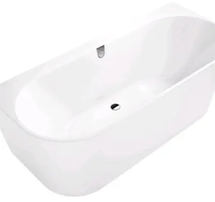 Villeroy & Boch UBQ180OBR9CD00V-01 Villeroy & Boch Oberon 2.0 bad back-to-wall quaryl 1800 x 800 mm - wit - met poten
