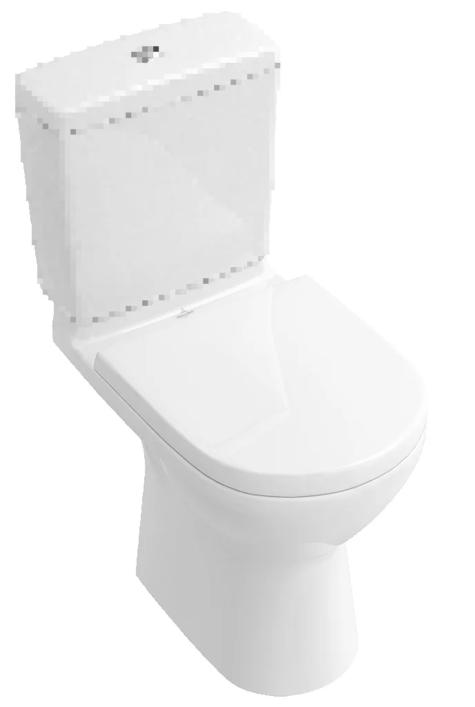 Villeroy & Boch Staande wc Villeroy & Boch O.novo diep open spoelrand 36x67x wit uitlaat horizontaal (PK) 5661R001