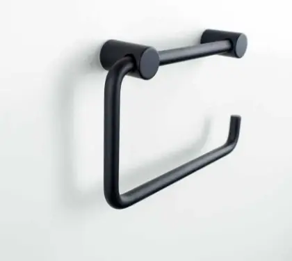 Vola T12-BP-27 Vola toiletrolhouder - zonder afdekplaat - zwart mat