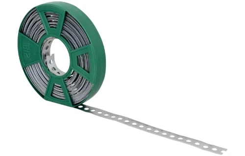 WALRAVEN BIS montageband verzinkt, cass. doorl. gatenp rol 10 mtr. 17mm x 0,8mm 0831017