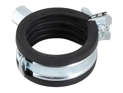 Walraven 33730281 Walraven Bismat Flash buisbeugel met rubber inlage M8 x 25-28 mm (zakje 10 st) - prijs per stuk