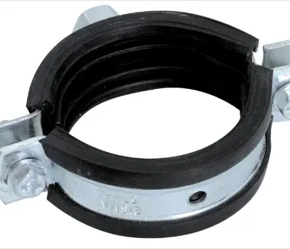 Walraven 3403080 Walraven Bismat 2000 buisbeugel met rubber inlage M8/M10 x 73-80 mm