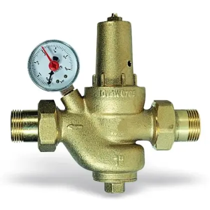 Watts 0501320 Watts drukverminderaar DRV-M 20 3/4 MM manometer 0-6 bar