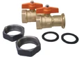 Watts 1706002 Watts WattsCIR 1B pompset met bolkranen 2 x 5/4 - prijs per set