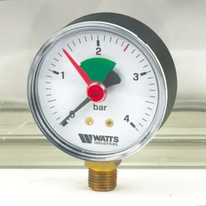 Watts 3304105 Watts ABS Manometer CV/rad. FR200 0-4bar R-3/8"