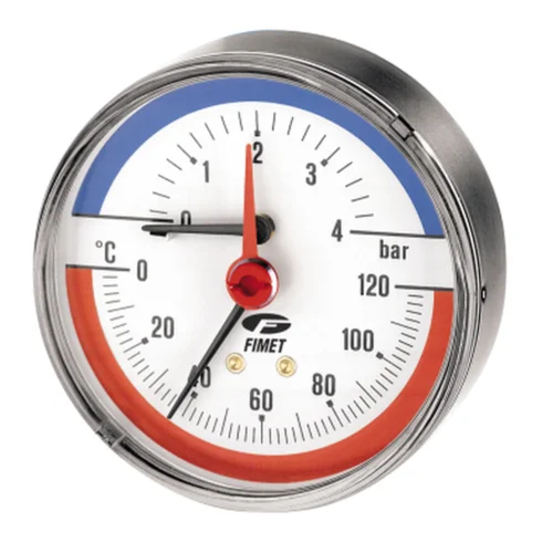 Watts Thermo-/Manometer FR818 TIM-ABS DN63 Axiaal 1/2 0-120/0-4B Watts 0331004