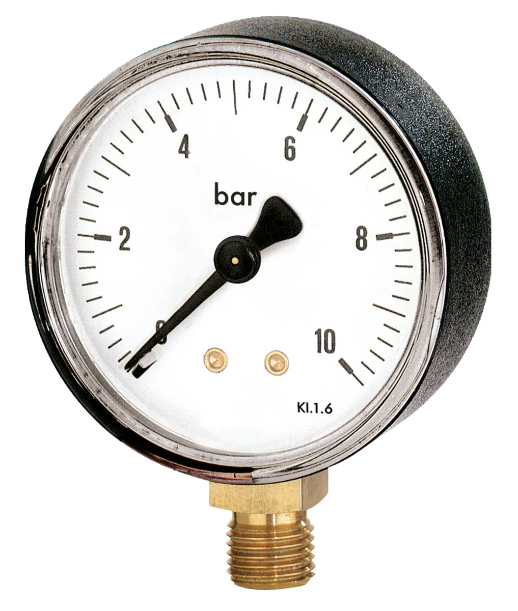 Watts Manometer in staal radial 1/4 B 63 G 0 - 10 bar Watts 3343110