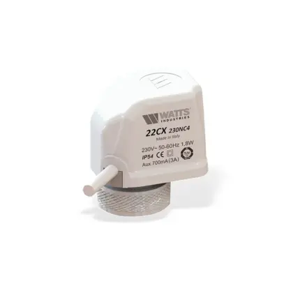 Watts Aandr.elektrothermisch 22CX 230V NO2 Normaal open 2-drds Watts 800000217