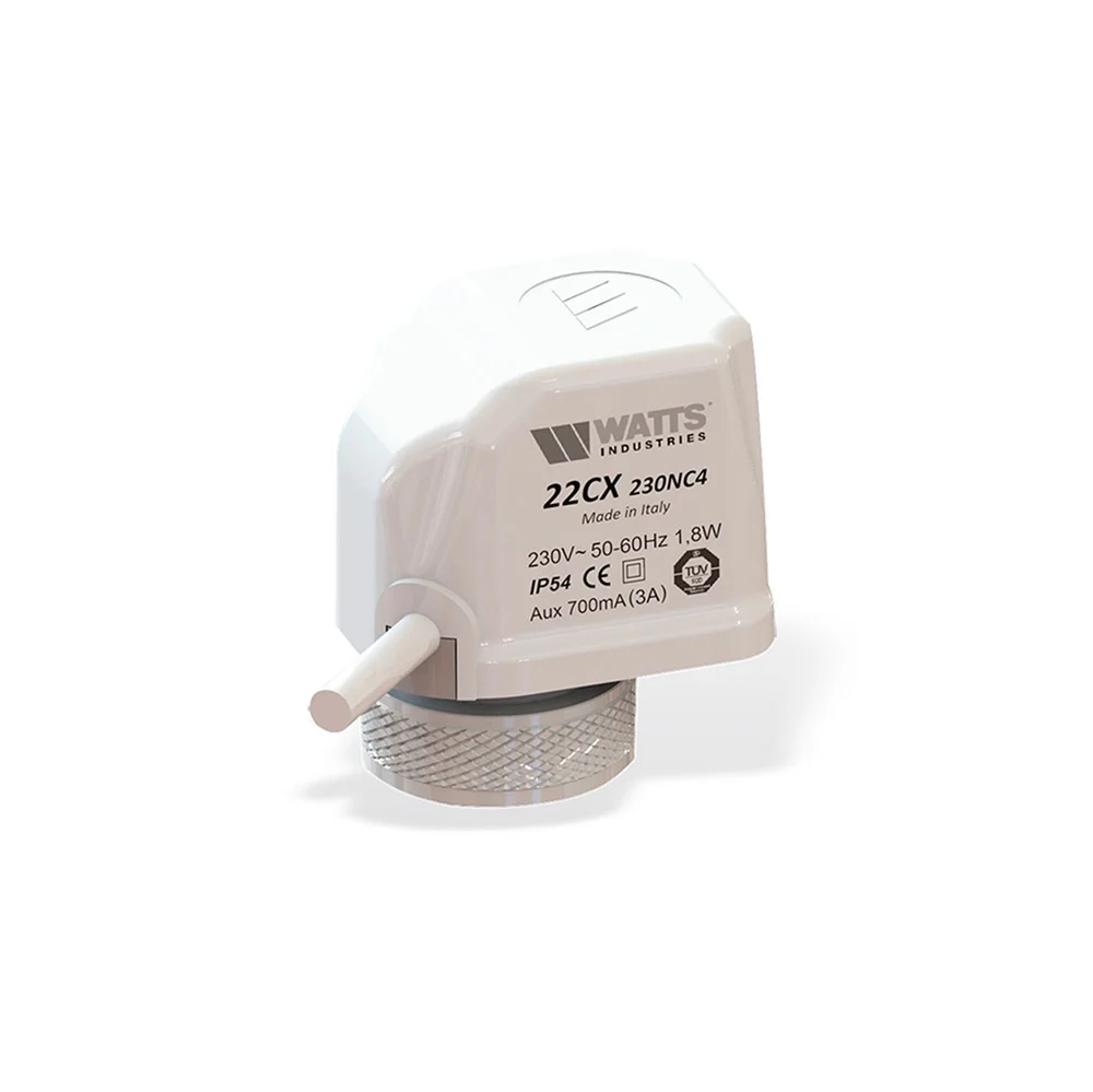 Watts Aandr.elektrothermisch 22CX 230V NO2 Normaal open 2-drds Watts 800000217