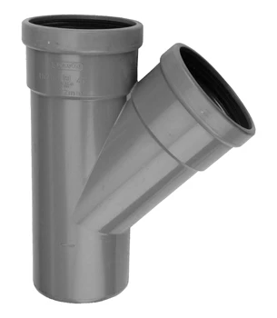 Wavin 1112111004 Wavin PVC RIO T-stuk 45° MFF 110 x 110 x 110 mm