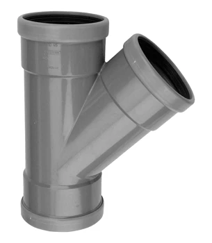 Wavin 1112216004 Wavin PVC RIO T-stuk 45° FFF 160 x 160 x 160 mm