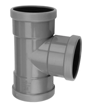 Wavin 1112220009 Wavin PVC RIO T-stuk 88° FFF 200 x 200 x 200 mm