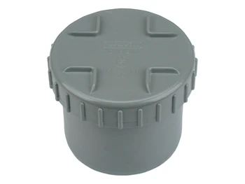 Wavin PVC lijm stop met schroefdeksel M 90 mm 3105209000