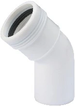 Wavin 3421104004 Wavin Wafix PP wit bocht 45° MF 40 x 40 mm
