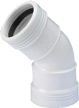 Wavin Wafix PP wit bocht 45° FF 32 x 32 mm 3421203004