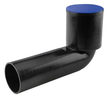 Wavin 3701809120 Wavin PE toilet aansluitbocht 90 x 120 mm