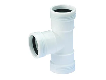 Wavin PP manchet-T-stuk 90° 50mm wit BENOR-keur afvoer/sanitair Wavin Wafix PP 3422205009