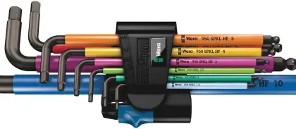 Wera WER05022210001 Wera 950/9 Hex-Plus Multicolour HF 1 Stiftsleutelset