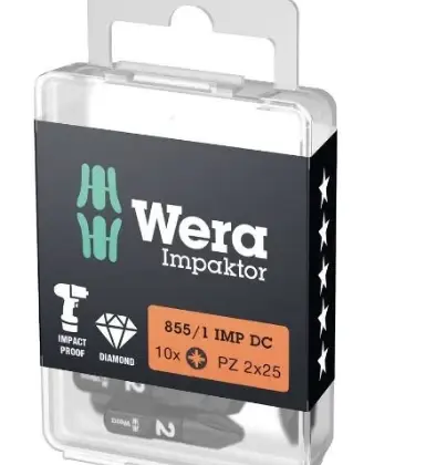 Wera WER05057622001 Wera 855/1 IMP DC PH DIY Impaktor Bits - PZ 3 x 25 mm DIY-Box - Doos van 10st