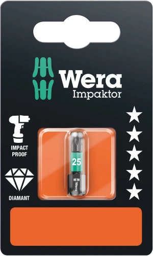 Wera 867/1 IMP DC bit Impact TX 25 x 25 mm SB Torx WER05073925001
