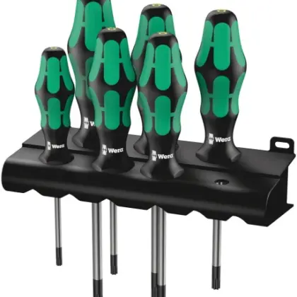 Wera WER05138250001 Wera 367/6 TORX® BO Kraftform schroevendraaierset + houder