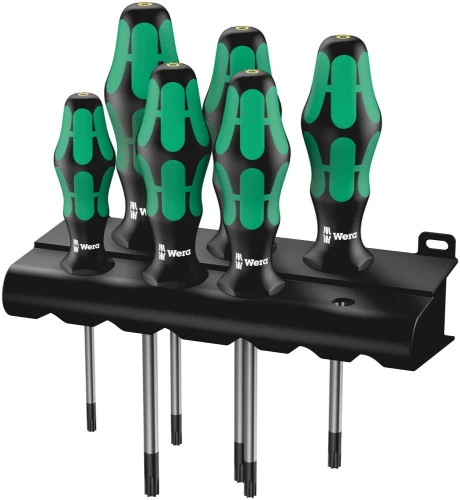Wera 367/6 TORX® BO Kraftform schroevendraaierset + houder WER05138250001