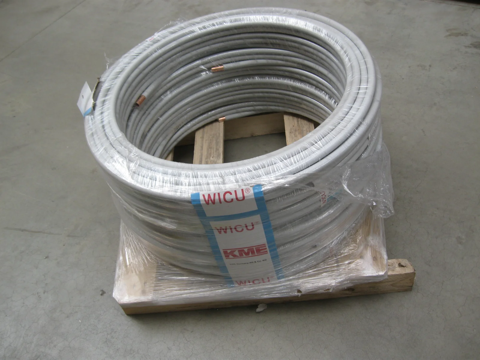 Wicu Koperen buis Wicu Tube 7042141 12x1mm met kunststofommanteling grijs op rol 50m 7042141