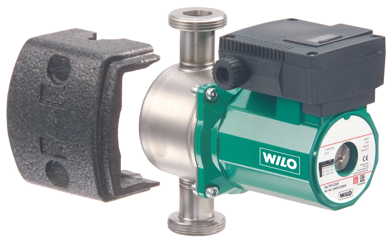 Wilo Circulatiepomp Wilo TOP-Z 10bar . L=150mm . Hmax=4m . 5/4"M . sanitaire toepassing 20/4 2045519