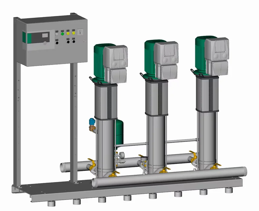 Wilo Drukverhogingsunit Wilo COR-3 Helix 3pompen 90.3m 3x380-440V 2863994