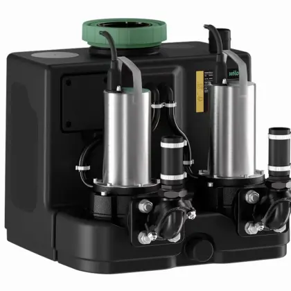 Wilo Waterpompunit (vuilwater/regen)DN100 DN32 14m3/h 18m 6095528