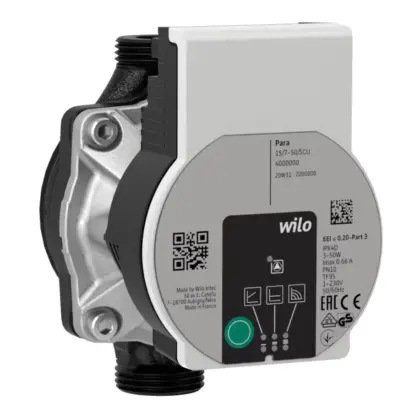 Wilo Circulatiepomp Wilo Para 10bar . L=130mm . Hmax=6m . 1"M  . EEI <= 0.2 15-130/6-43/SCU ME-10101.0083