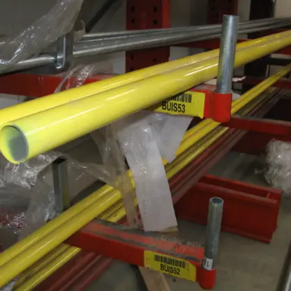 ZNB Geel gecoate buis RAL1018 1 lengte: 6m DIN 2441 2441ZRF