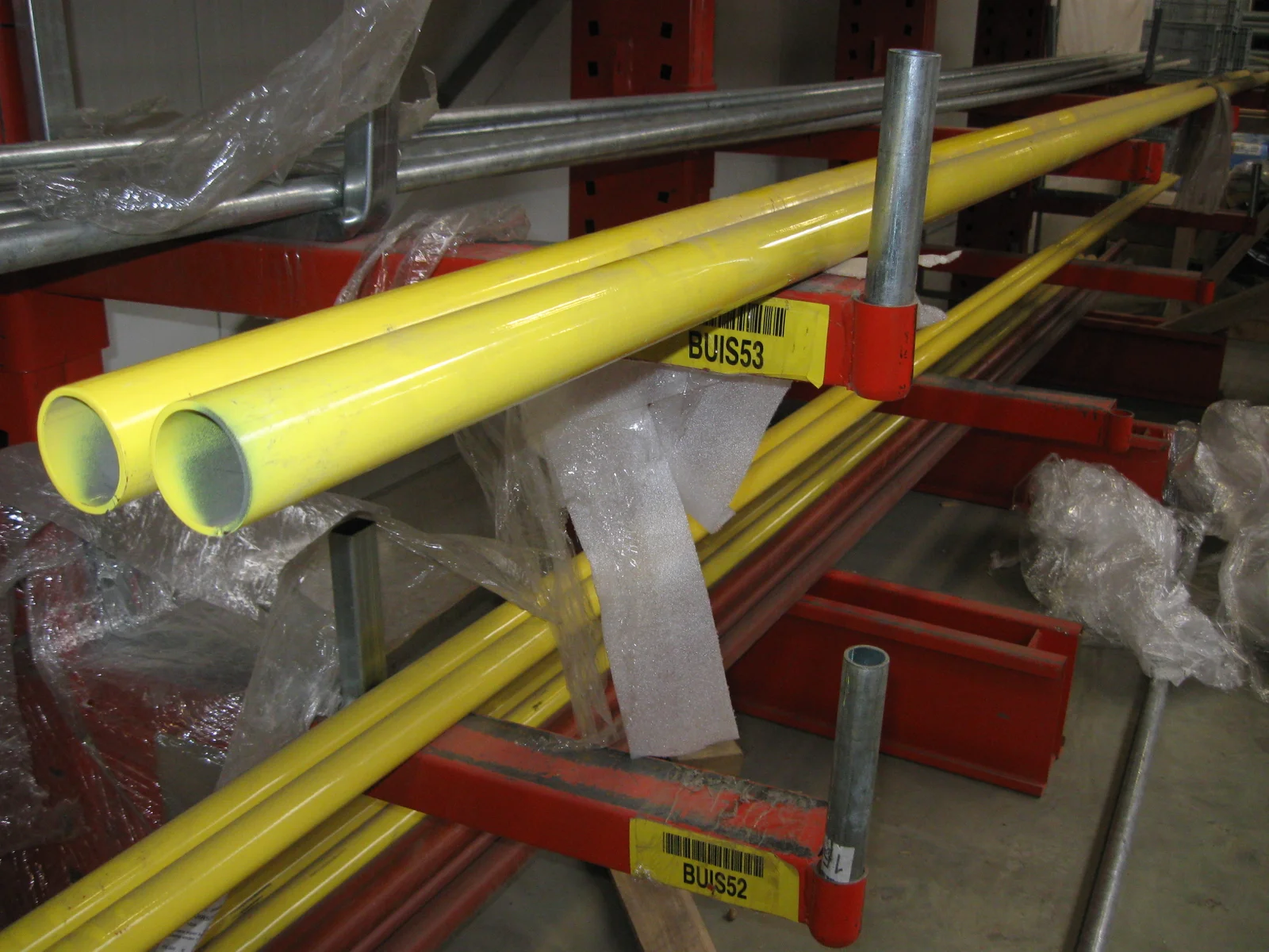 ZNB Geel gecoate buis RAL1018 5/4 lengte: 6m DIN 2441 2441ZRG