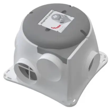 Zehnder ComfoFan Silent 425 Centrale ventilatieunit DN125/160 - hygro - RF - randaarde en 5-aderige voedingskabel 458306610