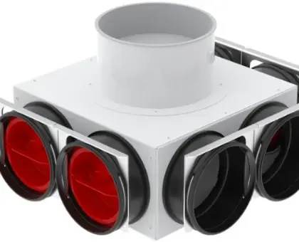Zehnder 990323070 NEW Zehnder ComfoTube 90 verdeelplenum 125 mm - 6 x 90 mm - CT 220 (RLC)