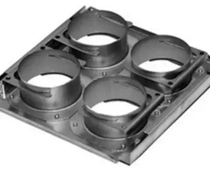 Zehnder 990323611 Zehnder ComfoWell 220 aansluitplaat 4x ComfoTube 90 - CW-M 220