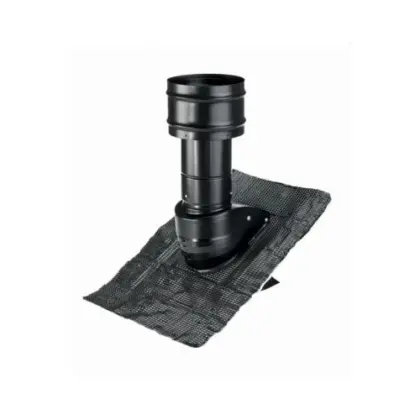 Zehnder 990430613 Zehnder ComfoEdge Dakdoorvoer instelbaar 6-60° - DN160 mm - zwart